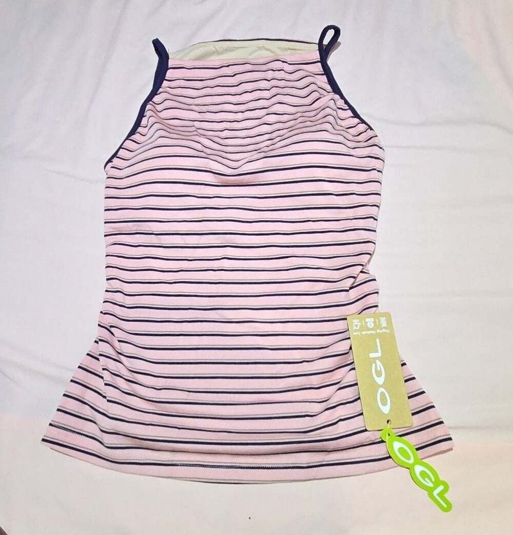 OGL Stripe Tank Size M Pink/Navy